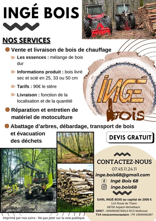 Prestations actuelles ING Bois
